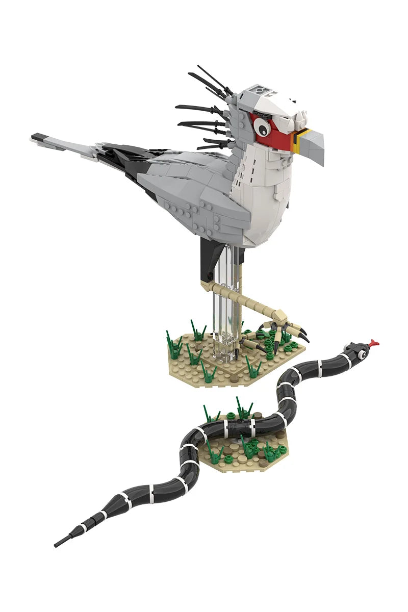 MOC Raven Model Building Blocks Sets Clever Raven Black Bird 3D Home Ornament Brick STEM Toy Adult Valentine's Day Gift