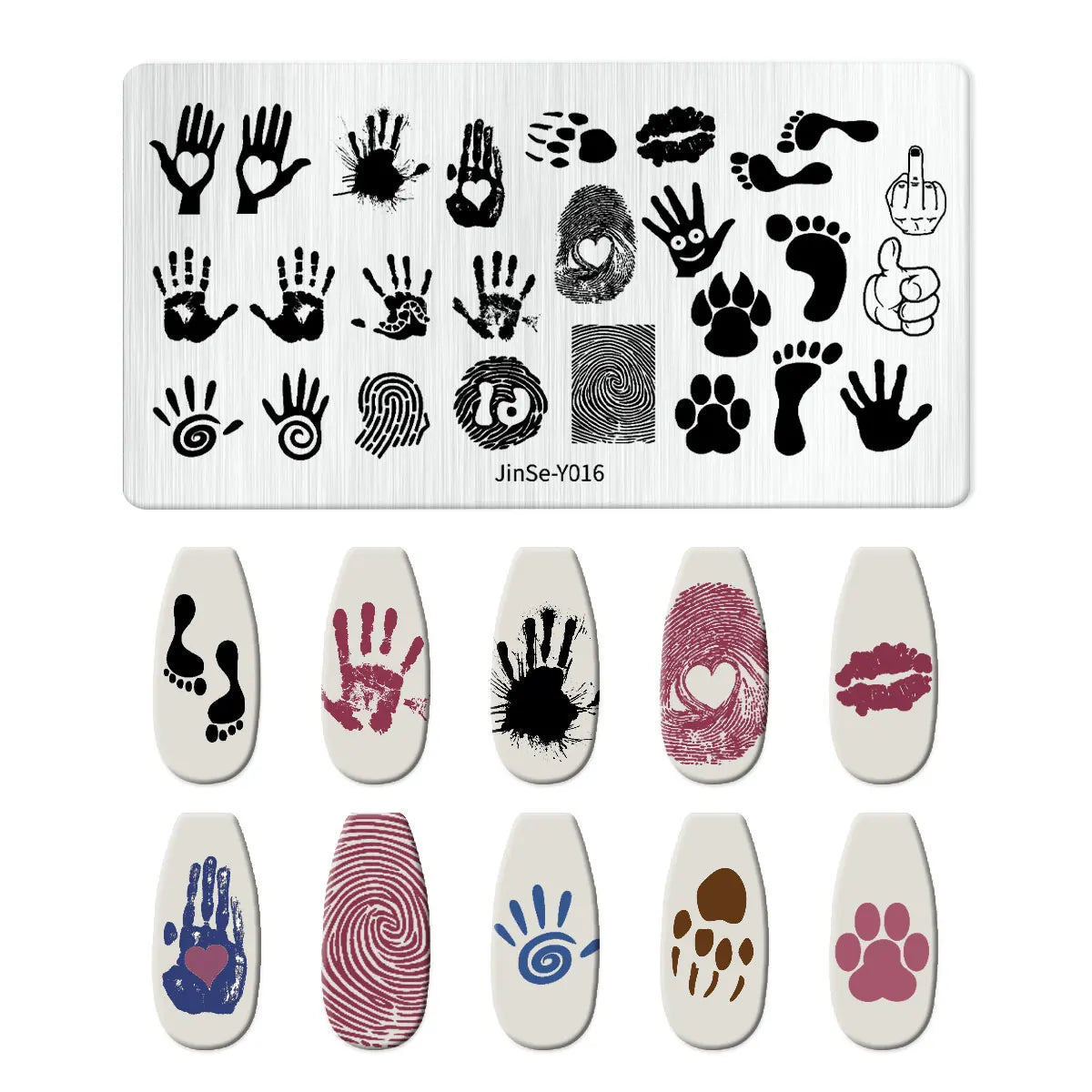 RJ Halloween Nail Stamping Plates, Beautiful zombie Festival Pattern Nail Art Image Plates, Stainless Steel Nail Art Plate Stencil