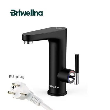 Briwellna Electric Water Heater Hot Water Faucet 2-in-1 Basin Tap Tankless Geyser 220V Instant Water Heater Faucet For Home