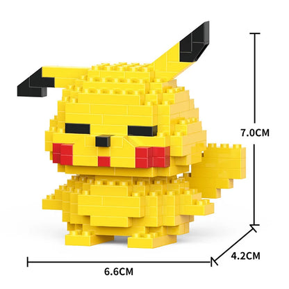 Cartoon Cool Rice Building Blocks Animal Dolls Educational Assembled Toys Ornaments Small Particles Children's Birthday Gifts