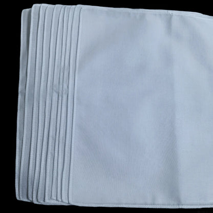 10pcs, 100% Cotton White Handkerchiefs Square, Super Soft Washable Hanky, Chest Towel, Pocket Square Hanky, DIY Accessories, 28x28cm