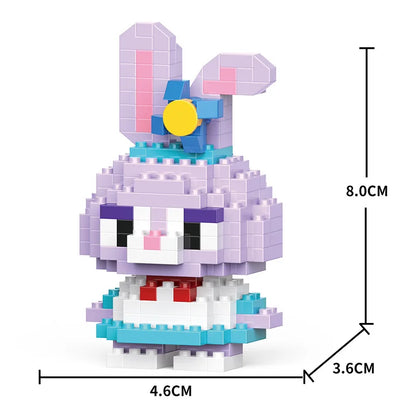 Cartoon Cool Rice Building Blocks Animal Dolls Educational Assembled Toys Ornaments Small Particles Children's Birthday Gifts
