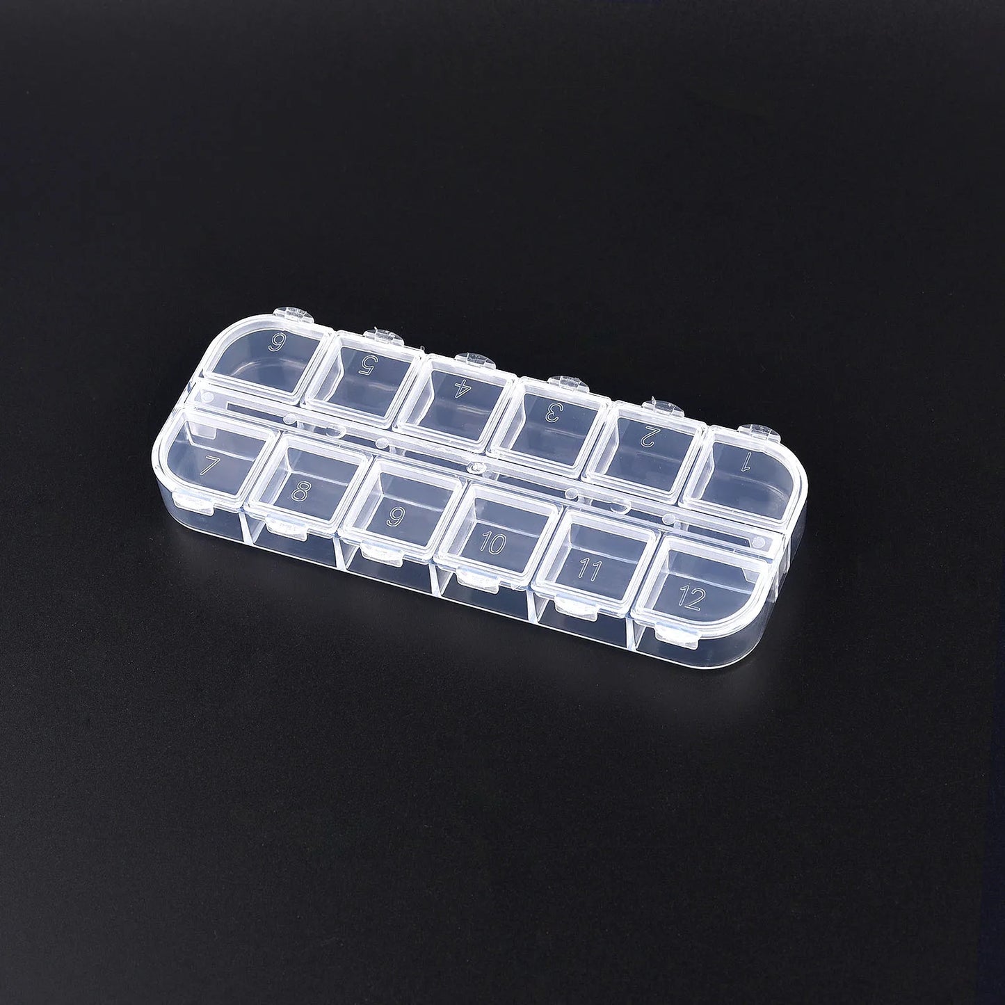 Plastic Transparent Storage Box Jewelry Beads Container Jewelry Tools Accessories Box Small Items Sundries Organizer Case