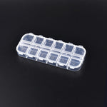 Plastic Transparent Storage Box Jewelry Beads Container Jewelry Tools Accessories Box Small Items Sundries Organizer Case