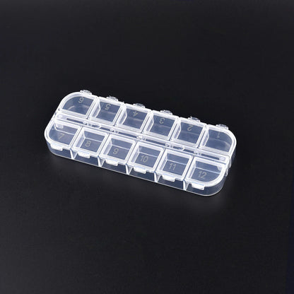 Plastic Transparent Storage Box Jewelry Beads Container Jewelry Tools Accessories Box Small Items Sundries Organizer Case