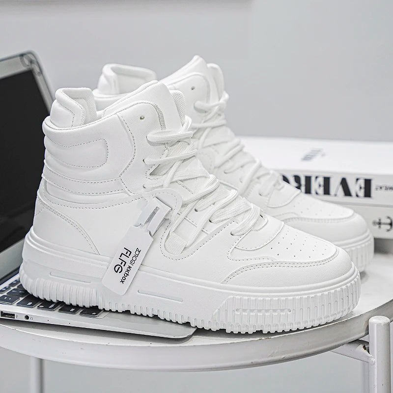 New Fashion Men's Sneakers Soft Comfortable Non Slip Wear Resistant Sole Daily Casual Men Shoes Preppy Winter Skate Ankle Boots