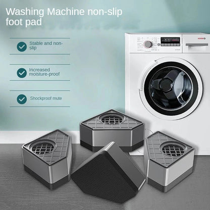 4pcs Anti Vibration Feet Pads Rubber Mat Slipstop Silent Dampers Stand Universal Washing Machine Refrigerator Furniture Foot Pad