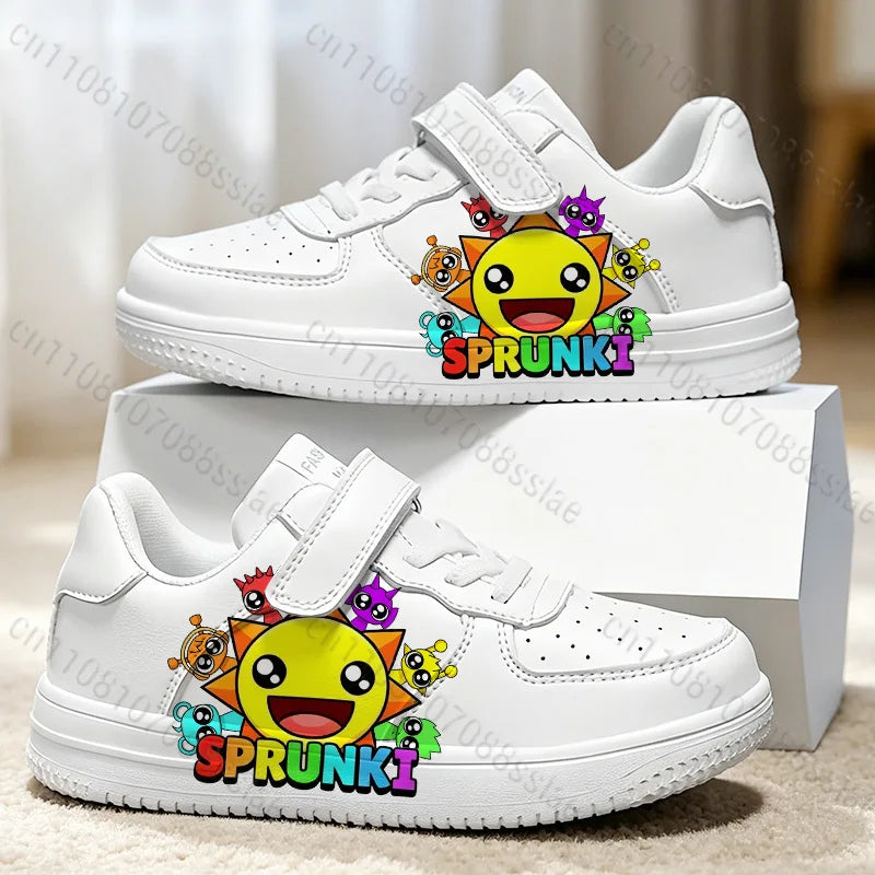 Sprunkis Cartoon Pattern Girls Boys Teenager Student Kids Lightweight Wear-resistant Easy To Wear Lovely Casual Sports Shoes