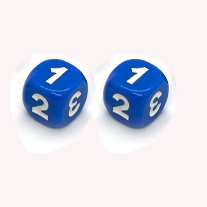 10Pieces Number 1 2 3 123 D6 14mm Acrylic Dice 6-sides Dices For Board Game Cubes 6 Colors learning game accessories
