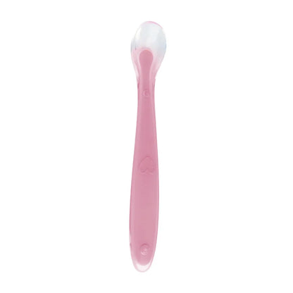 2pcs Baby soft silicone Spoon & PP Transparent Box Baby Feeding Soft Tip Tableware Learning Eat Training Auxiliary Tools