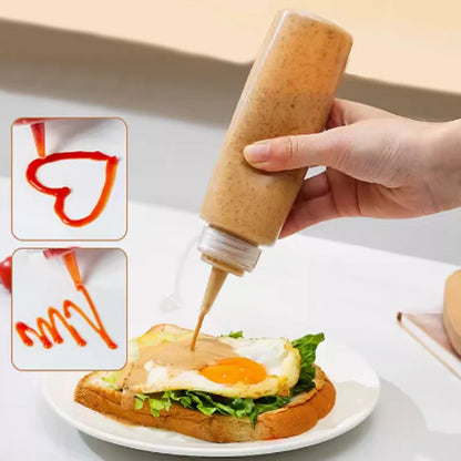 Squeeze Condiment Bottles with On Cap Squeeze Sauce Bottles Olive Oil Bottles Ketchup Mustard Dispensers Kitchen Accessories