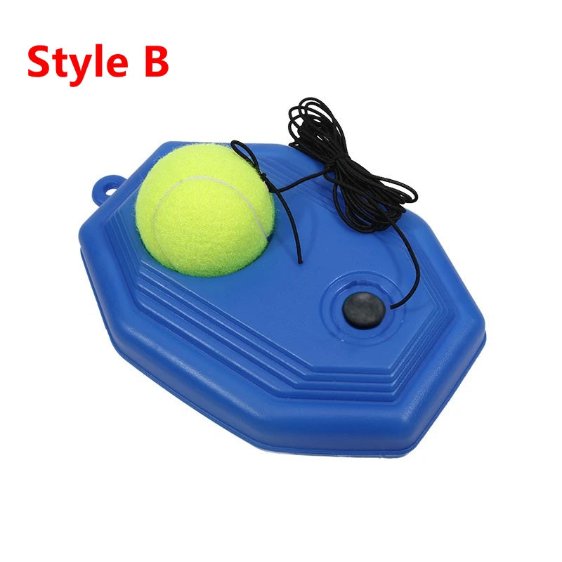 1 Set Tennis Trainer With Tennis Bounce Ball And Practice Ropes, Suitable For Indoor Outdoor Tennis Training