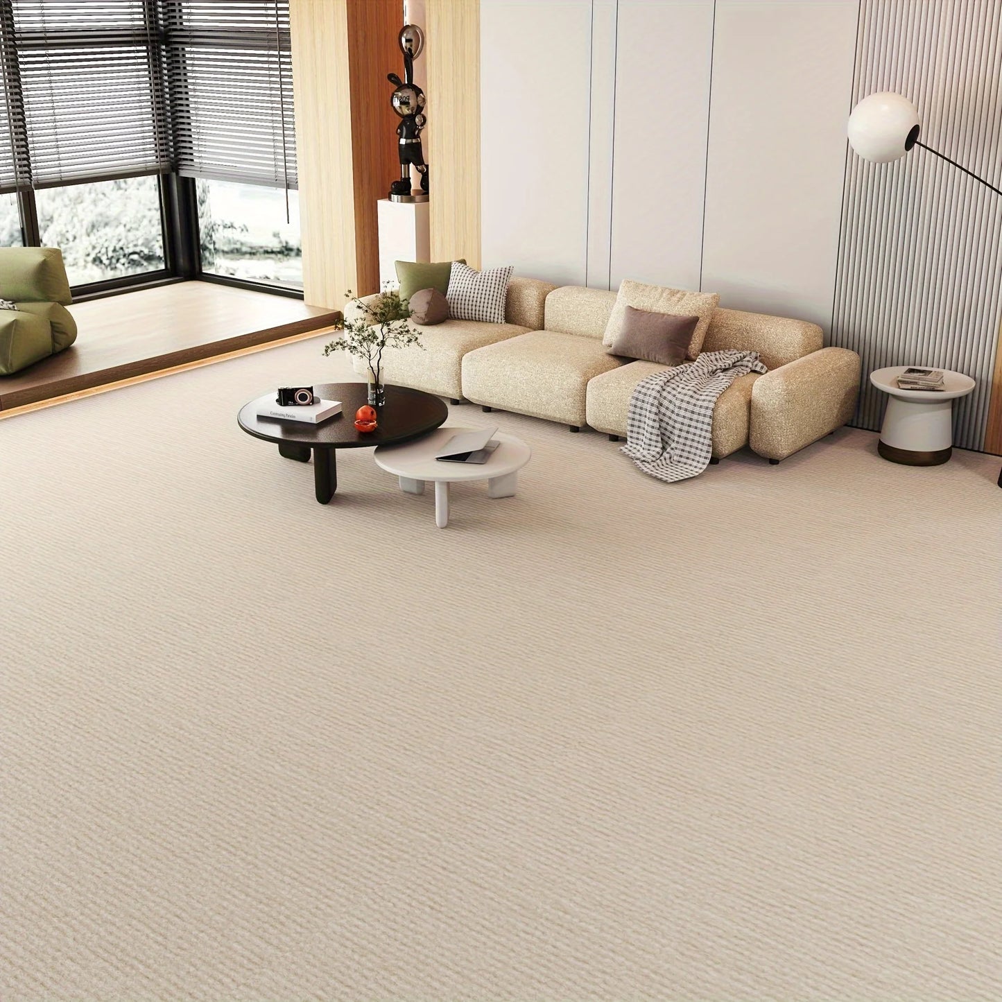 40cmX3m Kitchens Bedroom Rug, Water Uptake Home Decor Self-adhesive Room Decoration Bathroom Rugs, Solid Color Carpet For Living Room