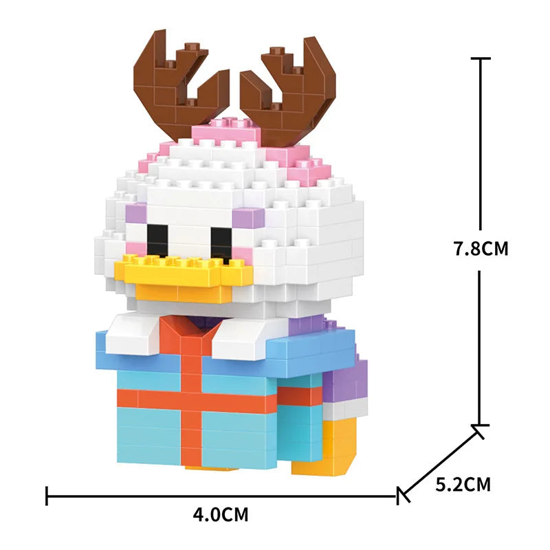 Cartoon Cool Rice Building Blocks Animal Dolls Educational Assembled Toys Ornaments Small Particles Children's Birthday Gifts