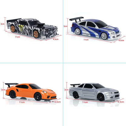 New RC Drift Car, Upgraded Gyro 1/43 Racing RTR 4WD Four-wheel Drive High Speed Radio Control Model 2.4g, Drift Race Car Mini Gift