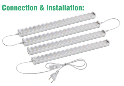 Full Spectrum LED Growth Tube 4000K/Purple/Sunlight Plant Lamp Greenhouse Hydroponic Flower Growth Lamp