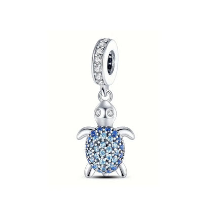 New 925 Silver Octopus crab Charm Bead Sea turtle starfish Seahorse dolphin Pendant Fit Original Bracelet Women DIY Jewelry Gift