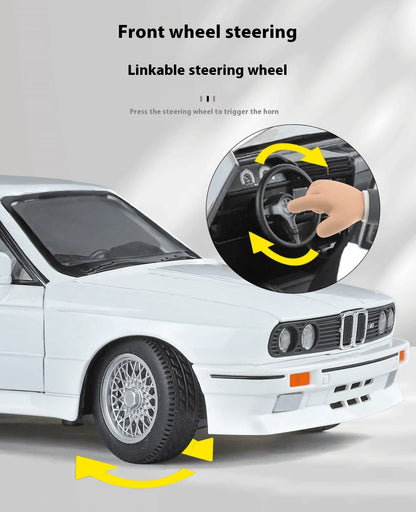 1:24 M3 E30 IM Alloy Miniature Car, Diecast Metal Model Collection Hobbies, Birthday Present With Friend Decoration Classic Car GT
