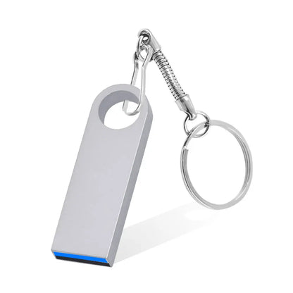 Hot Sale Metal Key Chain 3.0 USB Flash Drive 128GB Pen Drive 8GB 16GB 32GB 64GB Memory U Stick 3. 0 High Speed Pendrive