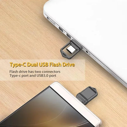 2TB USB 3.2 Flash Drive High Speed Metal U Disk Type-c Interface Dual-use Flash Memory Stick For Phone Windows Computer