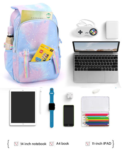 Capybara & Watermelon Graphic Print Schoolbags, Cute Cartoon Children Backpack, Girls Boys School Backpack, Capybara Lovers Bags