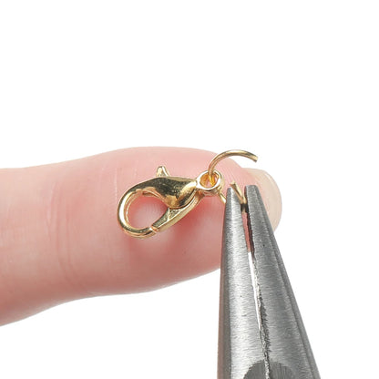 930pcs/Box Jewelry Findings Kits Open Jump Rings Lobster Clasps Hooks Pliers Tweezers for DIY Bracelet Necklace Jewelry Making