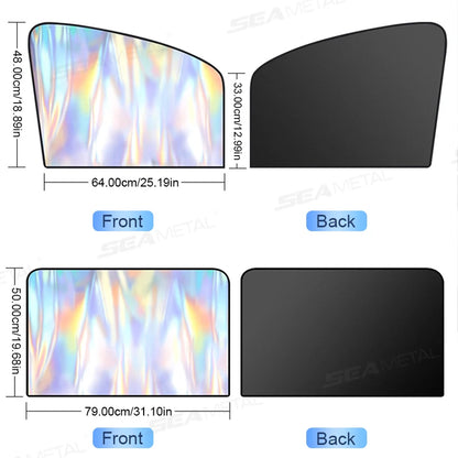 SEAMETAL Magnet Car Side Window Curtain Summer Cooling Car Sunshades UV Protector for Front/Back Window Car Styling Accessories