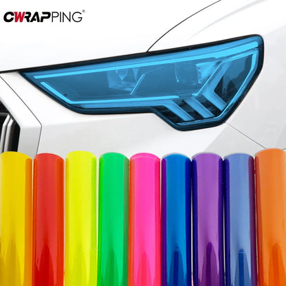 Gloss Transparent Light Black Smoke PVC Film Tint, 30 X60cm, Headlight Taillight Wrap Cover Film, Foil Sticker Cover, Car Styling