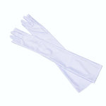 Fashion Long Satin Gloves, Satin Opera Evening Party Prom Costume Glove, Black White Pink Gray Beige Red, New Hot Sale
