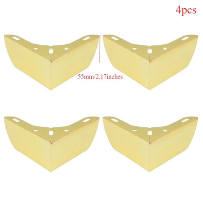4Pcs, Pack Furniture Legs, Furniture Feet Metal, Sofa Legs Replacement, Coffee Table - Cupboard Cabinet - TV Stand Feet