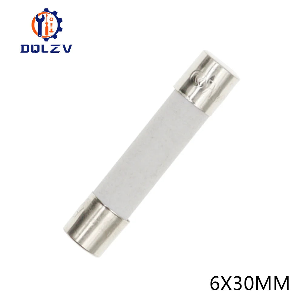 Car Fuse Pipe 5X20MM 6X30MM Fast Blow Ceramic Fuse 250V 0.5A 1A 2A 3A 4A 5A 6A 6.3A 8A 10A 15A 20A 25A 30A AMP Fuse Ceramic Fuse