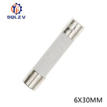 Car Fuse Pipe 5X20MM 6X30MM Fast Blow Ceramic Fuse 250V 0.5A 1A 2A 3A 4A 5A 6A 6.3A 8A 10A 15A 20A 25A 30A AMP Fuse Ceramic Fuse