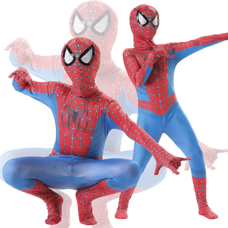 Disfraz de Cosplay de Spider-Man, Traje de Spandex de Cuerpo Completo, Mono de Licra para Adulto, Disfraz de Halloween, Carnaval, Fiesta, Ropa