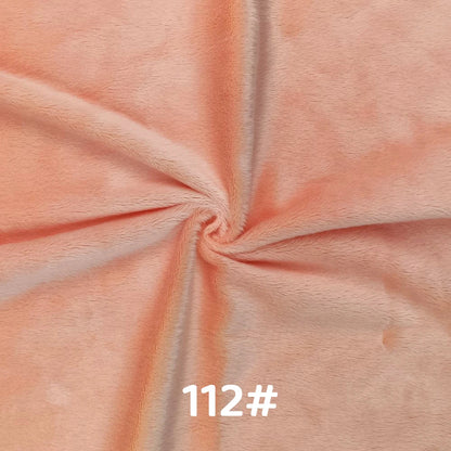 5mm Pile Length Soft Minky Fabric Sewing For Cotton Doll Hair Thicken Encryption Fabric Plush Single Sided Stuffed Animals Toys