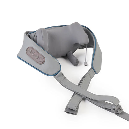 Foreverlily 26W Brushless Motor Neck and Shoulder Massager, Wireless Shoulder and Back Kneading Massage Shawl, Neck Masajeador