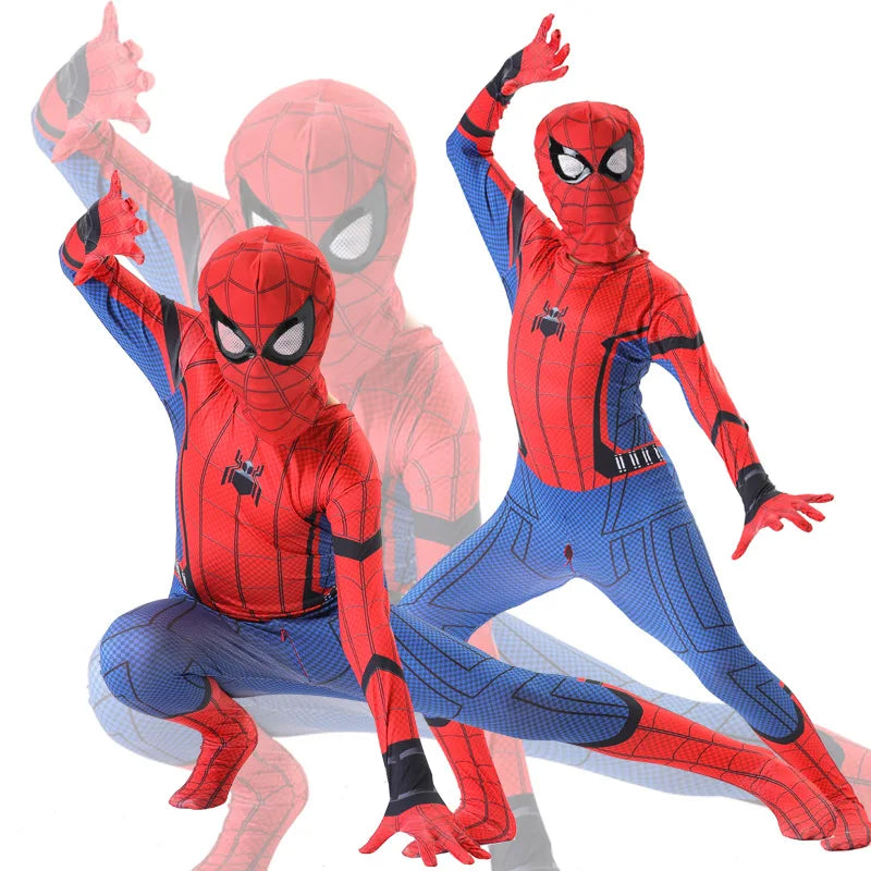 Disfraz de Cosplay de Spider-Man, Traje de Spandex de Cuerpo Completo, Mono de Licra para Adulto, Disfraz de Halloween, Carnaval, Fiesta, Ropa