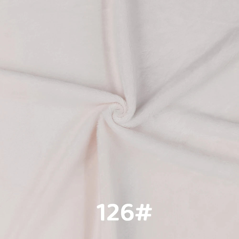 5mm Pile Length Soft Minky Fabric Sewing For Cotton Doll Hair Thicken Encryption Fabric Plush Single Sided Stuffed Animals Toys