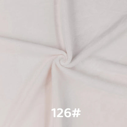 5mm Pile Length Soft Minky Fabric Sewing For Cotton Doll Hair Thicken Encryption Fabric Plush Single Sided Stuffed Animals Toys