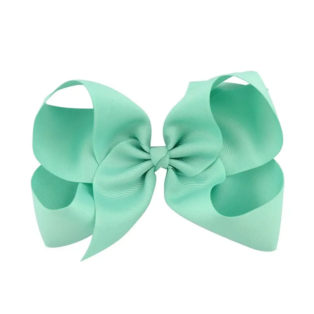 1PC Grosgrain Ribbon Solid Color Hair Bows Clip Girls Hair Clips Hairpins Barrettes Kids Baby Hair Accessories Wholesale
