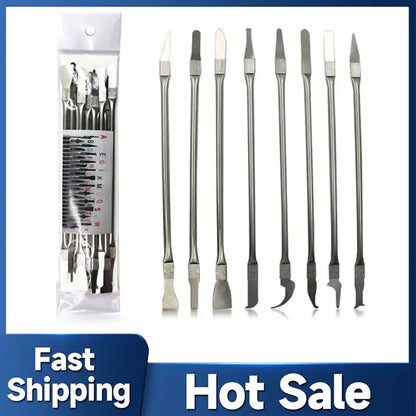 8pcs CPU IC Glue Remover C Chip Repair Phone Repair Tool Thin Blades Practical Repair Hand Tool For Mobile Phone Computer