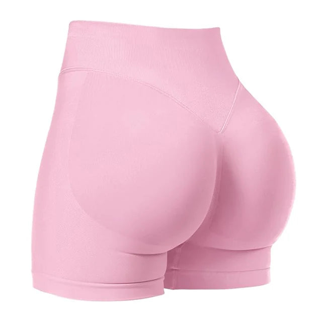 4.5'' Shorts Seamless Low Ribbed Waistband Gym Shorts Scrunch Bum Yoga Shorts Booty High Stretch Running Bike Shorts