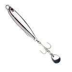 1Pc, Electroplated Lron Plate Rod Metal Fishing Bait, 60g 40g 30g 20g, Portable Fishing Lure, Sharp Hoops Tip, Spinning Tackle Tool