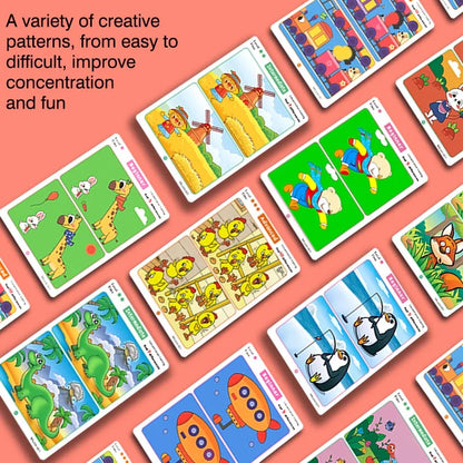 Find the Difference, Fun Concentration Training Game Pictures, Educational Items, Find Different Places, Reusable Erasable Pictures