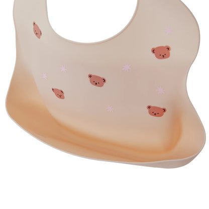 Baberos impermeables para niños, alimentación de bebés, cosas para comer, silicona suave, estampado de dibujos animados de animales, baberos ajustables para probar y alimentar al bebé