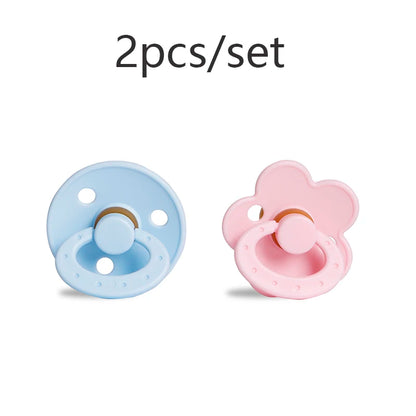 Silicone Baby Pacifier, Food Grade Silicone, Newborn Soother Solid Color Dummies Silicone Nipple For Bebe, 2PCS, Modabebe