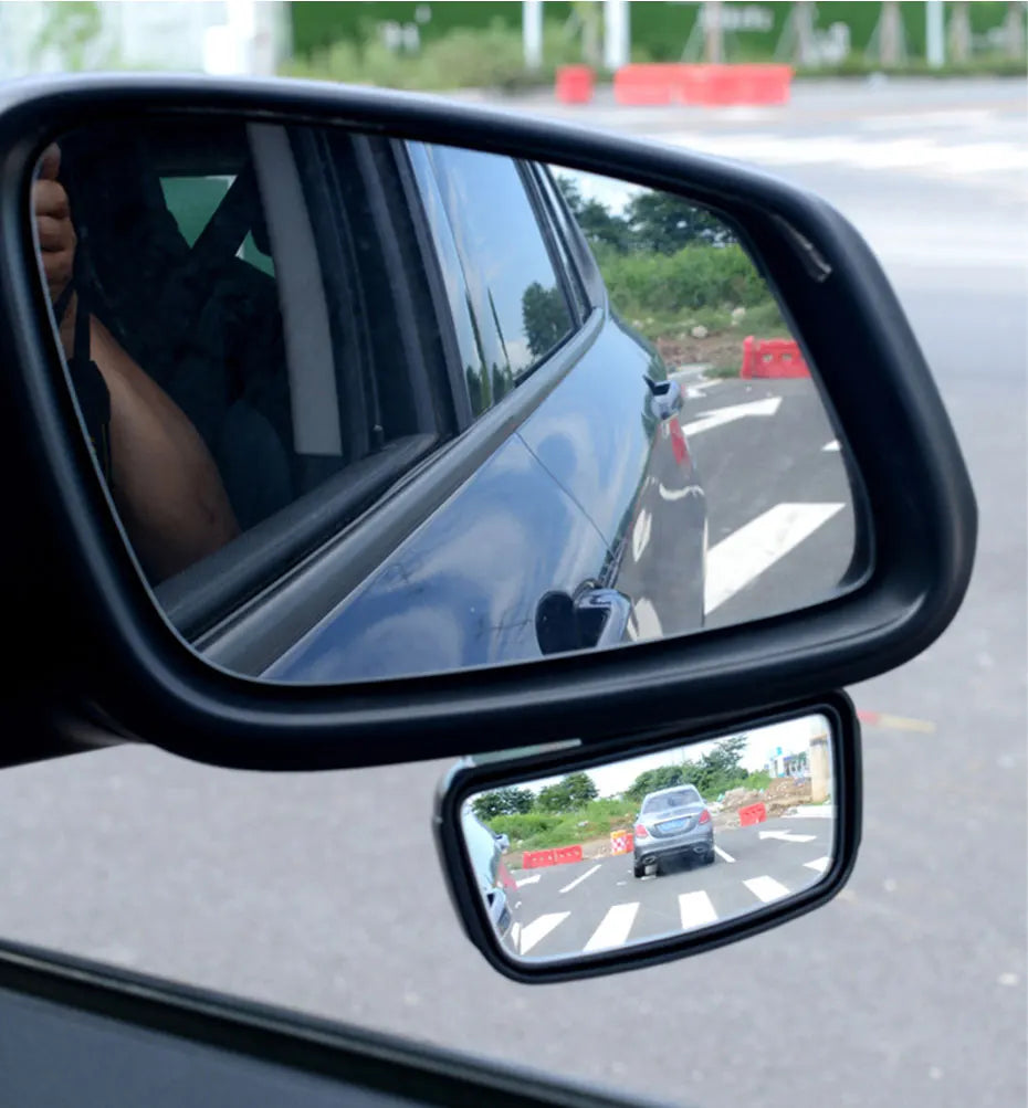 360 Degree Adjustable Wide Angle Side Rear Mirror Blind Spot Convex Mirrors for Car Reverse Parking Auxiliary Rear View Mirror