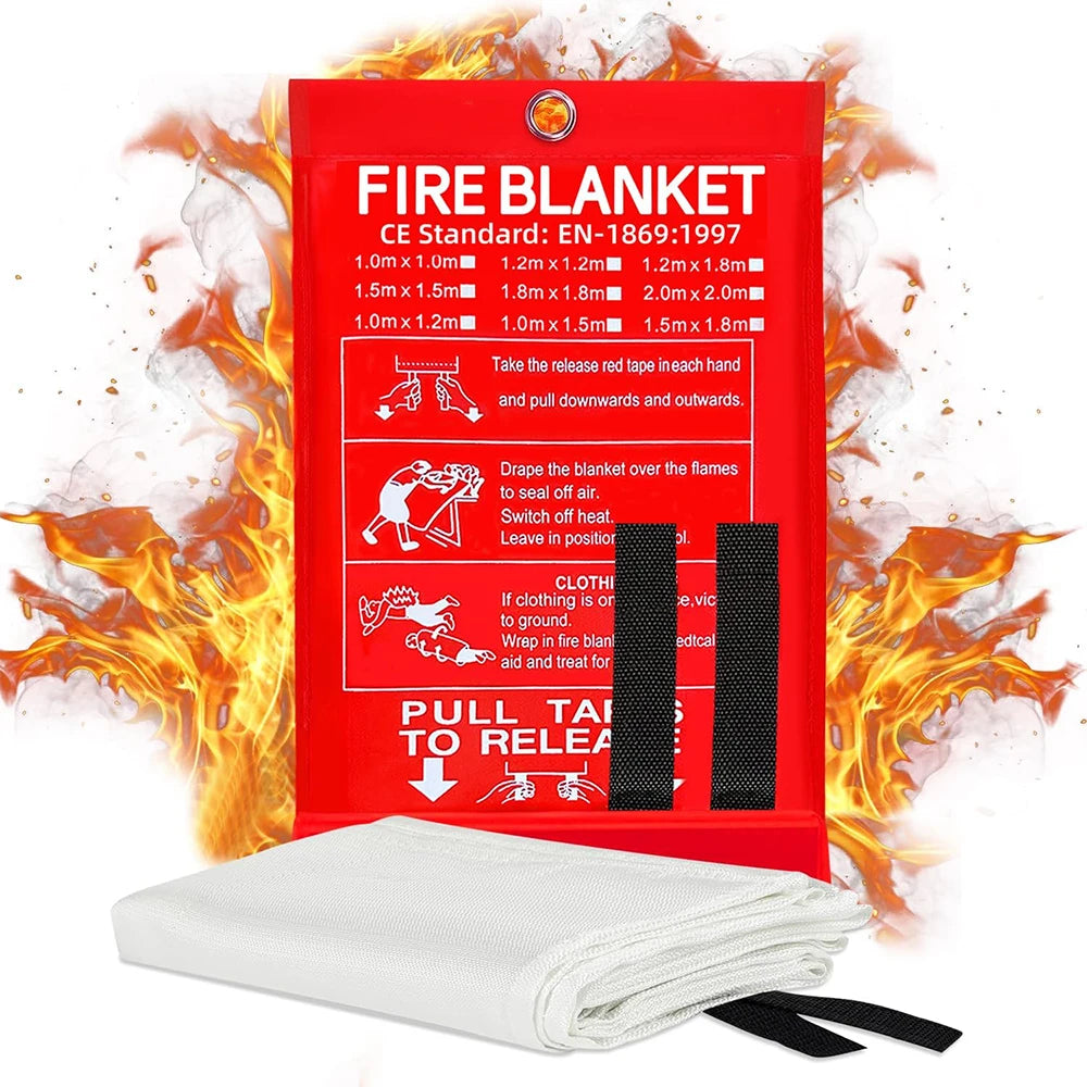 Emergency Fire Blanket, Fire Suppression Blanket, Rescue Shelter, Safety Cover