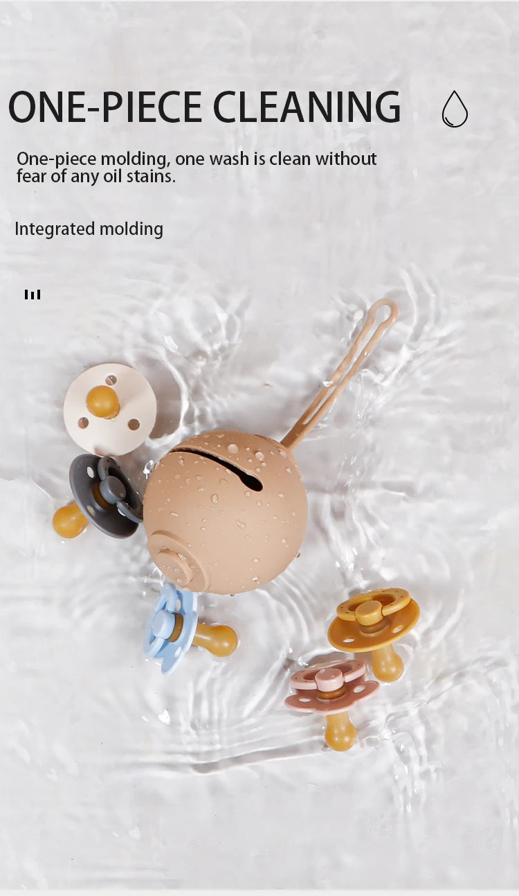 Silicone Baby Pacifier, Food Grade Silicone, Newborn Soother Solid Color Dummies Silicone Nipple For Bebe, 2PCS, Modabebe