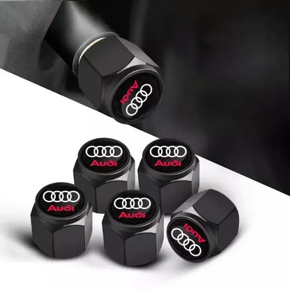 4PCS is suitable for metal wheels, tires, valve markings, and modified accessories of Audi RS SLine S TT A3 A4 A5 A7 A8 A1 A2 A6