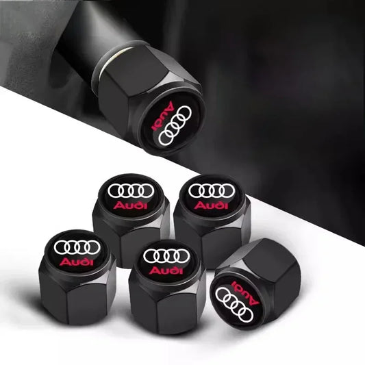 4PCS is suitable for metal wheels, tires, valve markings, and modified accessories of Audi RS SLine S TT A3 A4 A5 A7 A8 A1 A2 A6